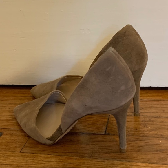 French Connection Ellecia D'Orsay Tan Suede Pumps - Picture 3 of 3